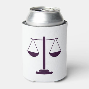 Waagen der Justiz Rechtsdienstleistungen Symbol Dosenkühler