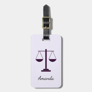 Waagen der Justiz Rechtsdienstleistungen Symbol Gepäckanhänger
