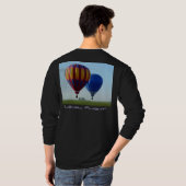 Waagerecht ausgerichteter Flug T-Shirt (Schwarz voll)