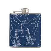 Waagetierkreiszeichen Flachmann (Vorderseite)