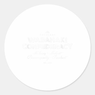Wabanaki Confederacy Mikmaq Maliseet Maine New Bru Runder Aufkleber