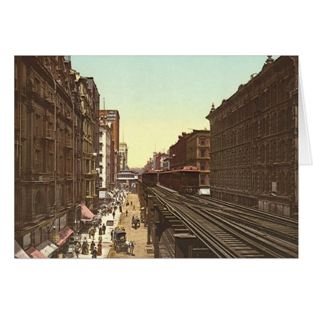 Wabash Allee Chicago 1900 (Vorderseite (Horizontal))