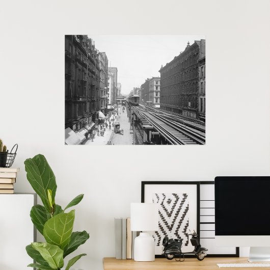 Wabash Avenue: 1900 Poster (Heimbüro)