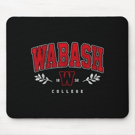 Wabash of Technology Arch Retro für Männer Frauen Mousepad (Vorne)