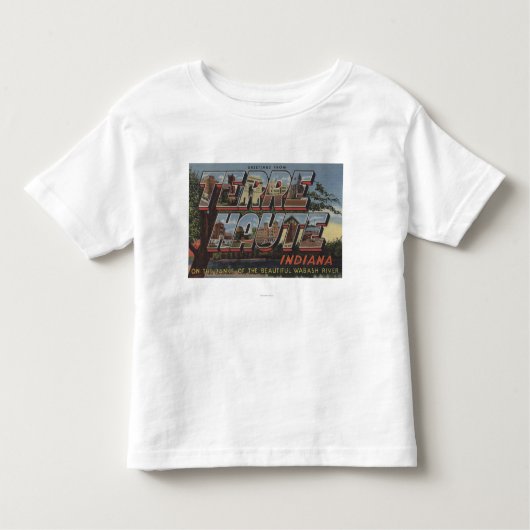 Wabash River - große Buchstabe-Szenen Kleinkind T-shirt (Vorderseite)