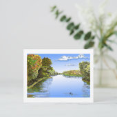 Wabash River Postkarte (Stehend Vorderseite)