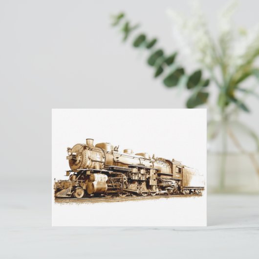 Wabash Train Postkarte (Stehend Vorderseite)