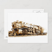 Wabash Train Postkarte (Vorne/Hinten)