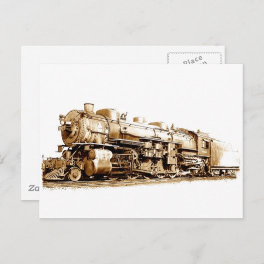 Wabash Train Postkarte (Vorne/Hinten)