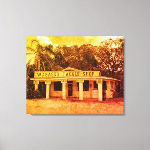 Wabasso Tackle Shop Leinwanddruck