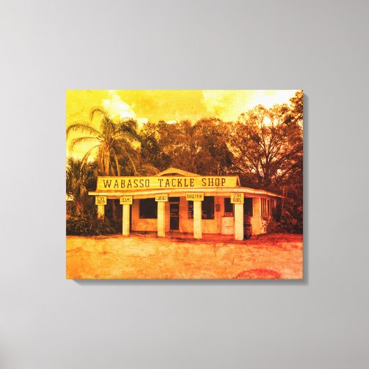 Wabasso Tackle Shop Leinwanddruck (Vorderseite)