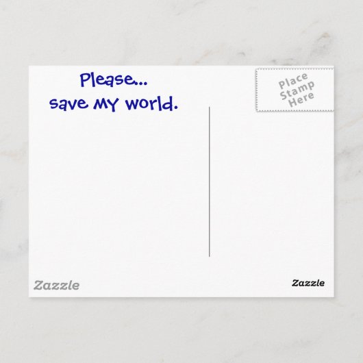 Wabbles Postkarte (Rückseite)