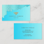 Wabenaqua aquamarin visitenkarte (Vorne/Hinten)
