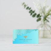 Wabenaqua aquamarin visitenkarte (Stehend Vorderseite)