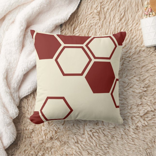 Wabenbeige Kissen (Decke)