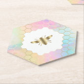 Wabendesign aus Hexagonen Untersetzer (angewinkelt)