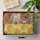 Wabendesign und Bienenmuster Seidenpapier (Geschenk)