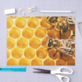 Wabendesign und Bienenmuster Seidenpapier (Handwerk)