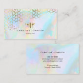 Wabendesign Visitenkarte (Vorne/Hinten)