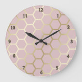 Wabenfolie aus Imitat große Uhr (Vorderseite)
