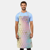 Wabenhexagonen Schürze (Getragen)