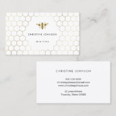 Wabenhexagonen Visitenkarte (Vorne/Hinten)