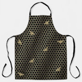 Wabenhexagons und Bienen Schürze (Vorderseite)