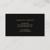 Wabenkrauben-Imitate Goldfolie Visitenkarte (Rückseite)