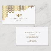 Wabenkraut und Imitate Goldfolie Visitenkarte (Vorne/Hinten)