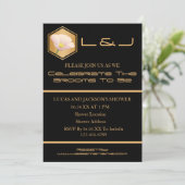 Wabenkraut und Polterabend Einladung (Stehend Vorderseite)