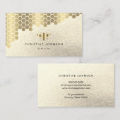 Wabenlogos für Imitate mit Goldfolie Visitenkarte (Vorne/Hinten)