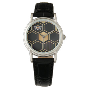 Wabenmuster Armbanduhr