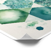 Wabenmuster aus Hexagon Art Poster (Ecke)