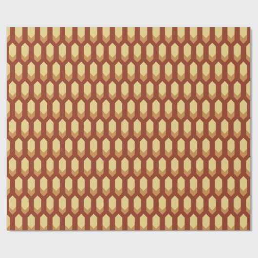 Wabenmuster Geschenkpapier (Flach)