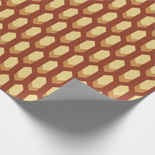 Wabenmuster Geschenkpapier (Ecke)