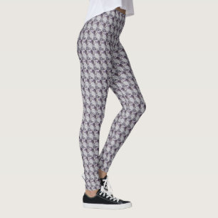 Wabenmuster Gestreiftes Wabenmuster Chevron Leggings