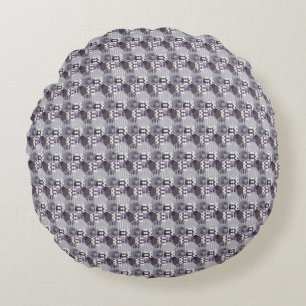 Wabenmuster Gestreiftes Wabenmuster Chevron Rundes Kissen