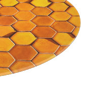 Wabenmuster-Glasschneidebrett Schneidebrett (Ecke)