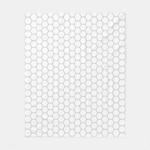 Wabenmuster Hexagon-Design Fleecedecke
