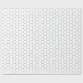 Wabenmuster Hexagon-Design Geschenkpapier (Flach)
