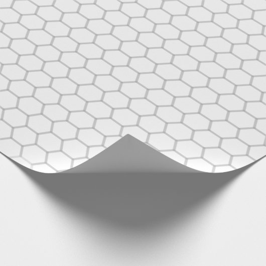 Wabenmuster Hexagon-Design Geschenkpapier (Ecke)