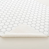 Wabenmuster Hexagon-Design Sherpadecke (3/4)
