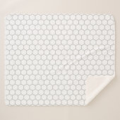 Wabenmuster Hexagon-Design Sherpadecke (Vorderseite (Horizontal))