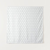 Wabenmuster Hexagon-Design Wandteppich (Vorderseite (Horizontal))