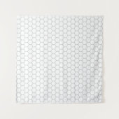 Wabenmuster Hexagon-Design Wandteppich (Vorderseite)