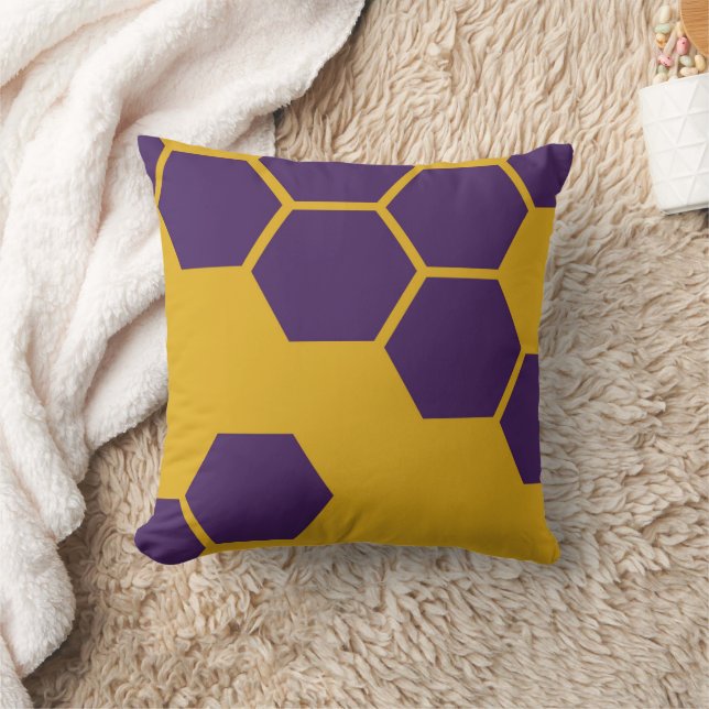 Wabenmuster Hexagons geometrisch Kissen (Decke)