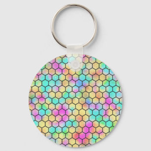 Wabenmuster im 80er schlüsselanhänger