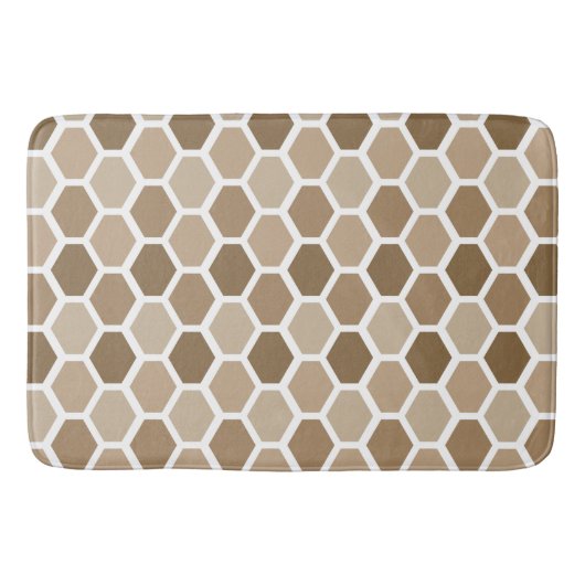 Wabenmuster im Sand Badematte (Vorderseite)