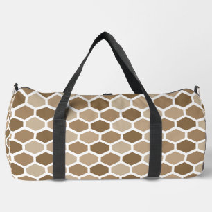 Wabenmuster im Sand Duffle Bag