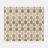 Wabenmuster im Sand Fleecedecke (Vorderseite (Horizontal))
